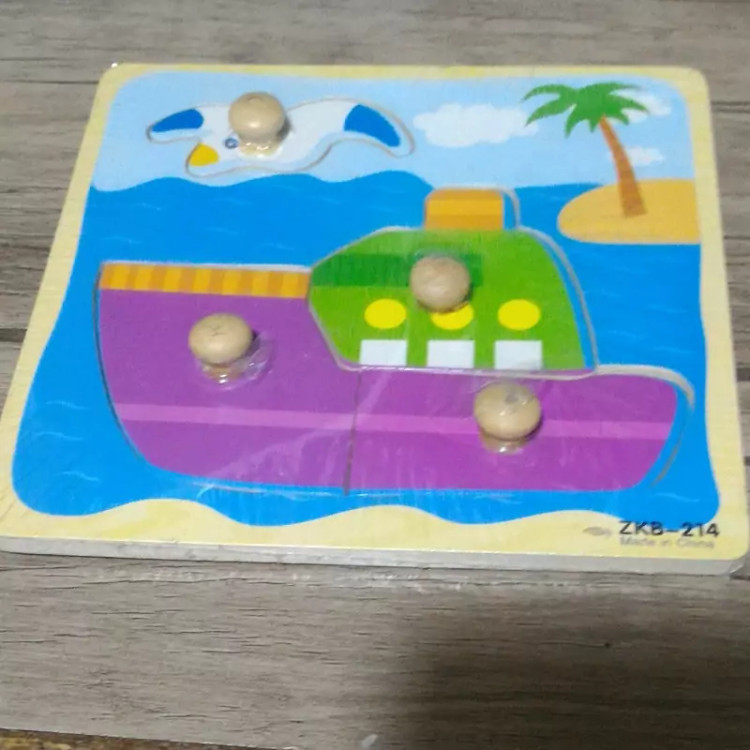 پازل چوبی با کیفیت بالا و بهداشتی ۴ تکه ویژه کودکان