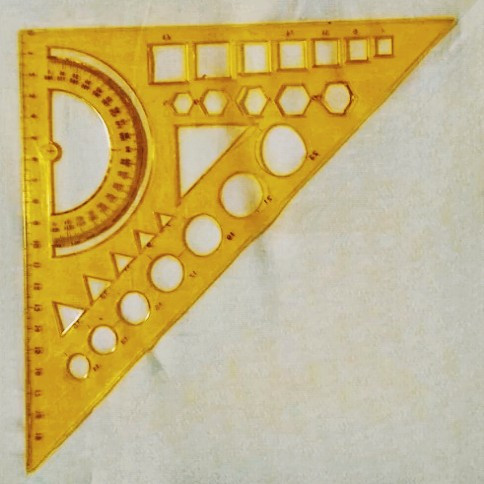 خط کش شابلن گونیا نقاله و اشکال هندسی - گلاته نیزار ۱