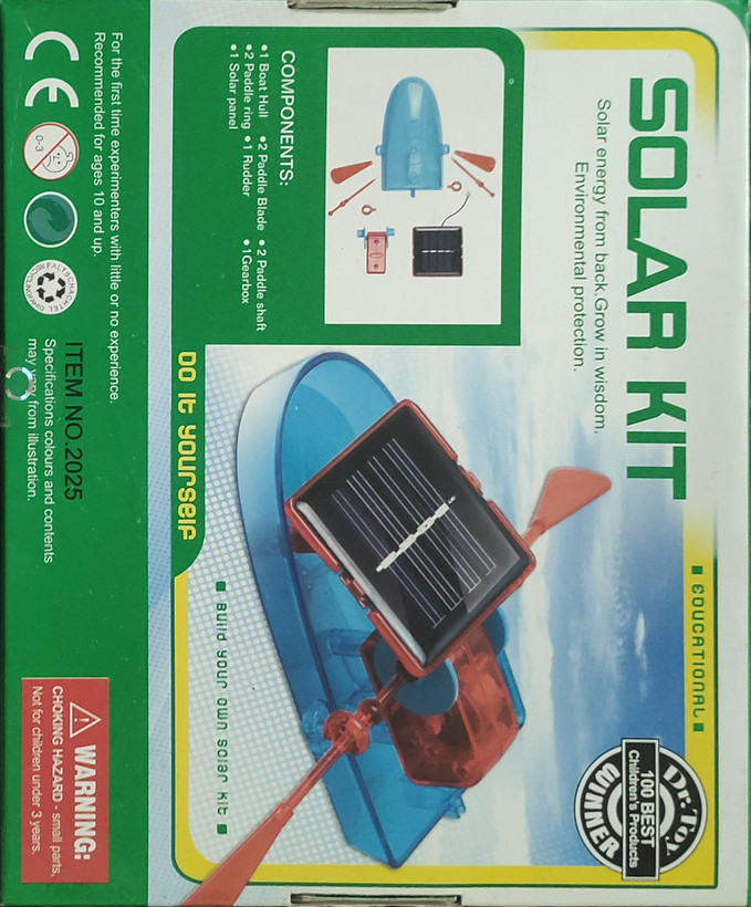 کیت آموزشی ساخت قایق خورشیدی کودک و نوجوان